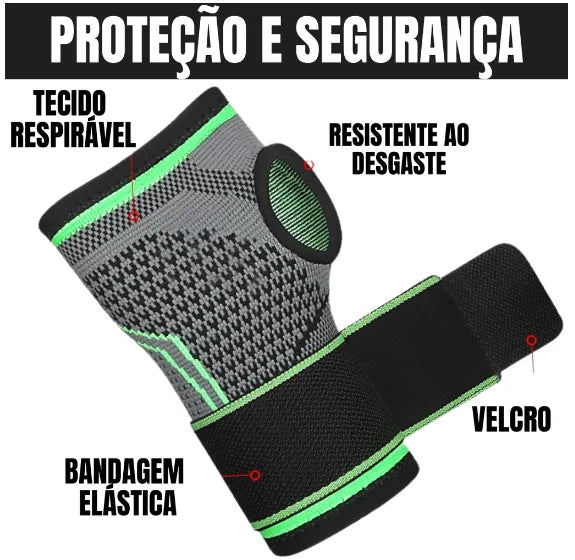 Ajuste de compressão ortopédica para tendinite de pulso Munheeceira D/Pulse - Neverdie Store