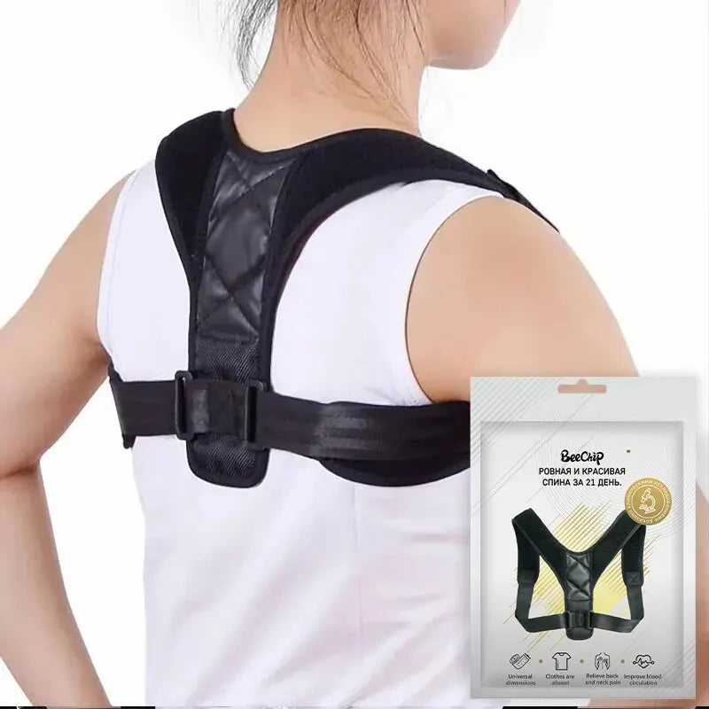 Cinto de correção de postura para as costas, prevenção de corcunda, correção da postura sentada, unissex, respirável, modelagem corporal
