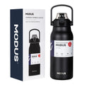MODUS Garrafa Térmica de Viagem Vacuum Inox com Palha Copo Térmica Fria e Quente Vácuo